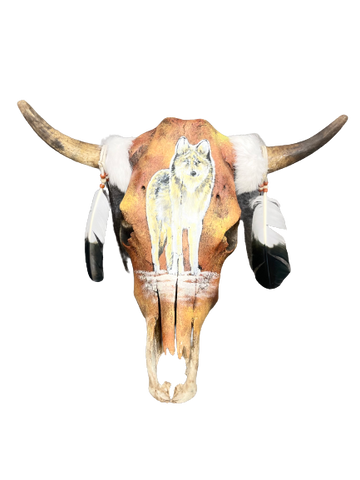 The Lone Wolf Cow Skull