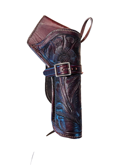 Modestone 22 Cal Western Right Cross Draw Double Holster Cinturón con Pistolera Leather 44 Modestone 22 Cal Western Right Cross Draw Double Holster Cinturón con Pistolera Leather 44