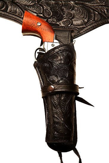 22 Caliber Heritage Rough Rider Western Cowboy Leather Gun Holster
