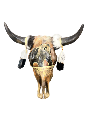 The GRIZZLY Cow Skull