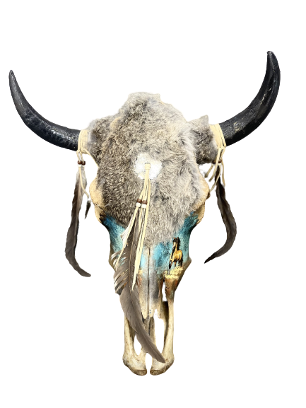 The Speedy Stallion Cow Skull
