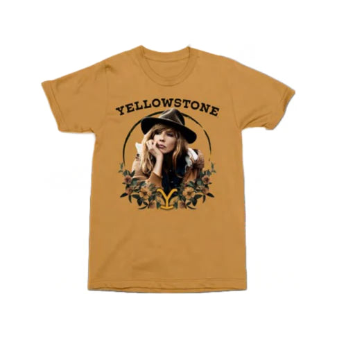 Changes Yellowstone Beth With Flowers Wheat Short Sleeve T-Shirt 66-301-355