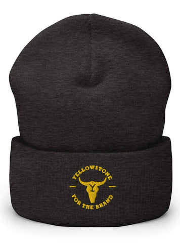 YELLOWSTONE Charcoal EMBROIDERED BEANIE