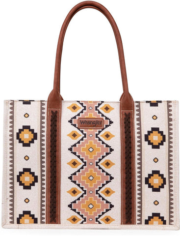 Wrangler Womens Aztec Boho Shoulder Tote Bag