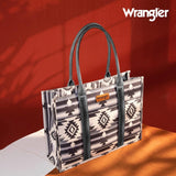 WRANGLER WOMENS Angel Diamond Black AZTEC BOHO TOTE BAG