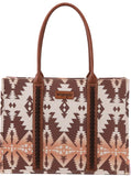 WRANGLER WOMENS Angel Diamond Burgandy AZTEC BOHO TOTE BAG