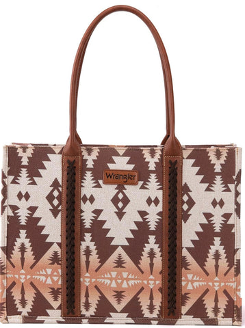 WRANGLER WOMENS Angel Diamond Burgandy AZTEC BOHO TOTE BAG