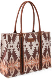 WRANGLER WOMENS Angel Diamond Burgandy AZTEC BOHO TOTE BAG