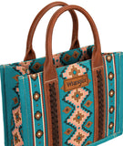 WRANGLER WOMENS Angel Diamond Dark Turquoise AZTEC BOHO SHOULDER BAG