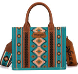 WRANGLER WOMENS Angel Diamond Dark Turquoise AZTEC BOHO SHOULDER BAG