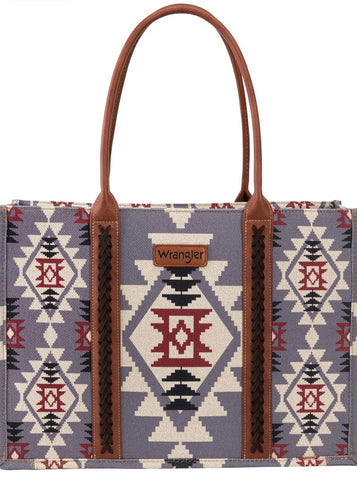 WRANGLER WOMENS Angel Diamond Lavender AZTEC BOHO TOTE BAG