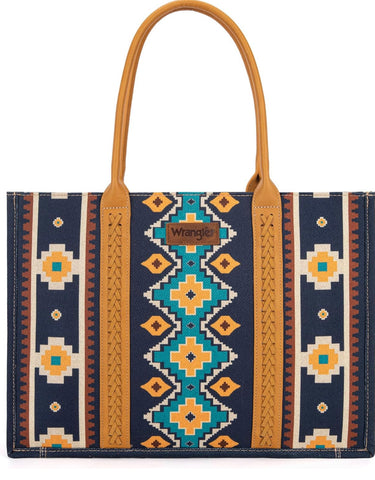 Wrangler Womens Aztec Angel Diamond Mustard Yellow Boho Shoulder Tote Bag