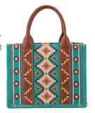 WRANGLER WOMENS Angel Diamond Turquoise AZTEC BOHO SHOULDER BAG