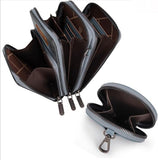 WG117-207 Wrangler Crossbody Cell Phone Purse 3 Zippered Compartment with Coin Pouch - Jean