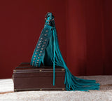 WG65-G2003 Wrangler Rivets Fringe Concealed Carry Crossbody -Turquoise