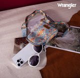 2024 New Wrangler Southwestern Print Canvas Crossbody/Sling/Chest Bag-Jean