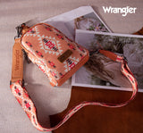 2024 New Wrangler Southwestern Print Canvas Crossbody/Sling/Chest Bag-Orange