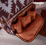2024 New Wrangler Aztec Southwestern Pattern Dual Sided Print Multi-Function Backpack-Brown