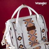 2024 New Wrangler Aztec Southwestern Pattern Dual Sided Print Multi-Function Backpack-Tan
