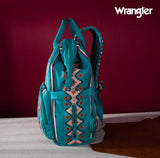 2024 New Wrangler Aztec Southwestern Pattern Dual Sided Print Multi-Function Backpack-Green