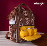 2024 New Wrangler Aztec Southwestern Pattern Dual Sided Print Multi-Function Backpack-Camel