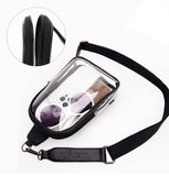 WG87-226 Wrangler Clear Sling Bag/Crossbody/Chest Bag - Black