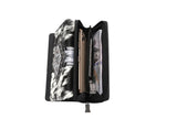 TR146-W010 Trinity Ranch Hair-On Cowhide Wallet-Black