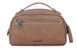TR136-190 Trinity Ranch Hair On Cowhide Collection Travel Pouch-Brown