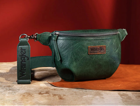 WG82-194 Wrangler Fanny Pack Belt Bag Sling Bag - Green