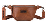 WG82-194 Wrangler Fanny Pack Belt Bag Sling Bag - Brown