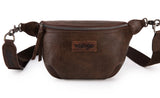 WG82-194 Wrangler Fanny Pack Belt Bag Sling Bag - Coffee