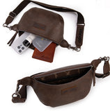 WG82-194 Wrangler Fanny Pack Belt Bag Sling Bag - Coffee