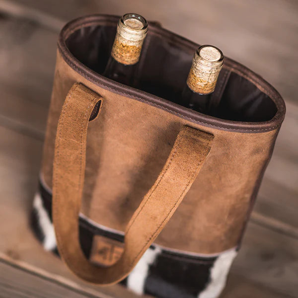 StS Ranchwear Classic Cowhide Collection Double Wine Bag