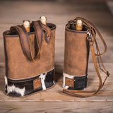 StS Ranchwear Classic Cowhide Collection Double Wine Bag