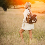 StS Ranchwear Classic Cowhide Collection Diaper Bag