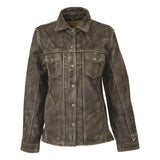 StS Ranchwear Outerwear Collection Womens Ranch Hand Steel Gray Leather Jacket