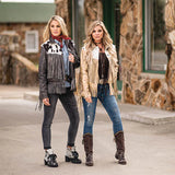 StS Ranchwear Outerwear Collection Womens Frontier Palomino & Cowhide Leather Jacket