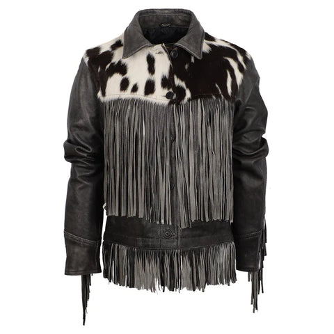 StS Ranchwear Outerwear Collection Womens Frontier Blackstone & Cowhide Leather Jacket
