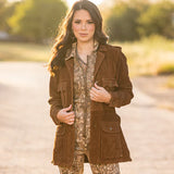 StS Ranchwear Outerwear Collection Womens Brooklyn Chestnut Leather Jacket