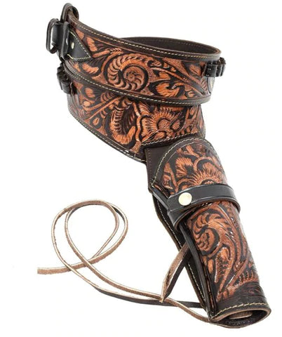 44/45 Caliber Two Tone Leather Holster & Belt
