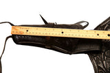44/45 Caliber Handmade Black Left Hand Draw Western/Cowboy Hollywood Style Hand Tooled Gun Holster and Belt